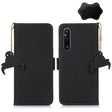 For Sony Xperia 1 V Genuine Leather Magnetic RFID Leather Phone Case(Black) - Sony Cases by PMC TechLife | Online Shopping South Africa | PMC TechLife | Buy Now Pay Later Mobicred