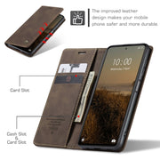For Xiaomi Redmi Note 12 5G / Poco X5 CaseMe 013 Multifunctional Horizontal Flip Leather Phone Case(Coffee)