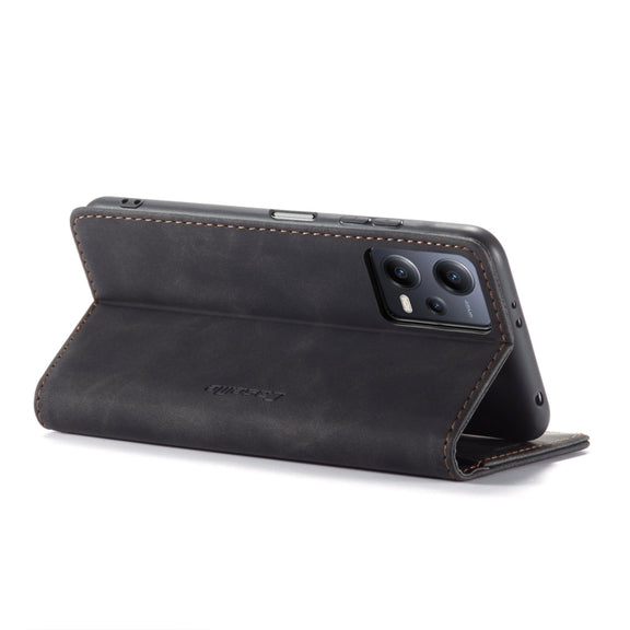 For Xiaomi Redmi Note 12 5G / Poco X5 CaseMe 013 Multifunctional Horizontal Flip Leather Phone Case(Black)