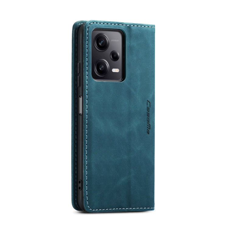For Xiaomi Redmi Note 12 Pro+ 5G CaseMe 013 Multifunctional Horizontal Flip Leather Phone Case(Blue)