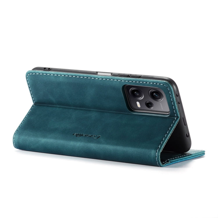 For Xiaomi Redmi Note 12 Pro+ 5G CaseMe 013 Multifunctional Horizontal Flip Leather Phone Case(Blue)