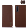 For Sony Xperia 1 V KHAZNEH Nappa Top Layer Cowhide Leather Phone Case(Brown) - Sony Cases by PMC TechLife | Online Shopping South Africa | PMC TechLife | Buy Now Pay Later Mobicred