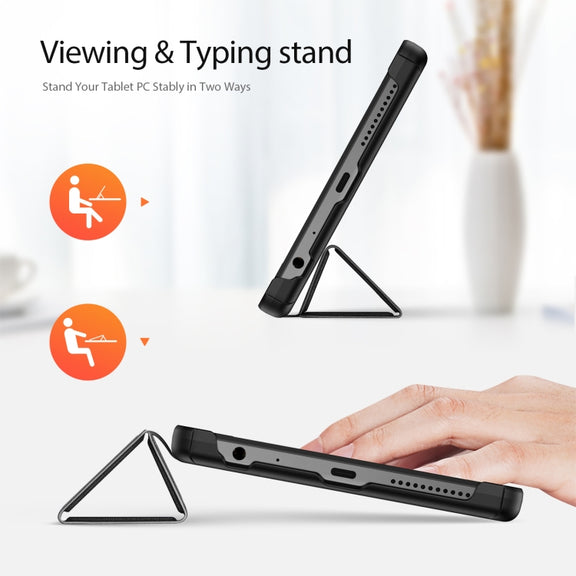 For Lenovo Tab M9 DUX DUCIS Domo Series Magnetic Flip Leather Tablet Case(Black)