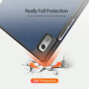 For Lenovo Tab M9 DUX DUCIS Domo Series Magnetic Flip Leather Tablet Case(Blue)