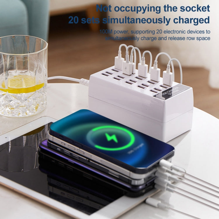 820 20-Ports Desktop USB Charger Station HUB(UK)