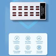 820 20-Ports Desktop USB Charger Station HUB(UK)