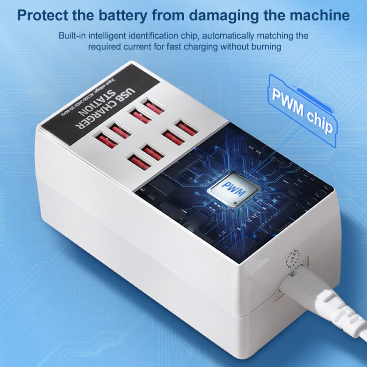 820 20-Ports Desktop USB Charger Station HUB(UK)