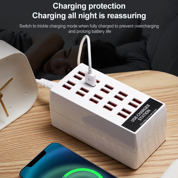 820 20-Ports Desktop USB Charger Station HUB(UK)