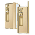 For Huawei Mate X2 Litchi Pattern Magnetic Shell Film Integrated Shockproof Phone Case(Champagne Gold) - Huawei Cases by PMC TechLife | Online Shopping South Africa | PMC TechLife | Buy Now Pay Later Mobicred