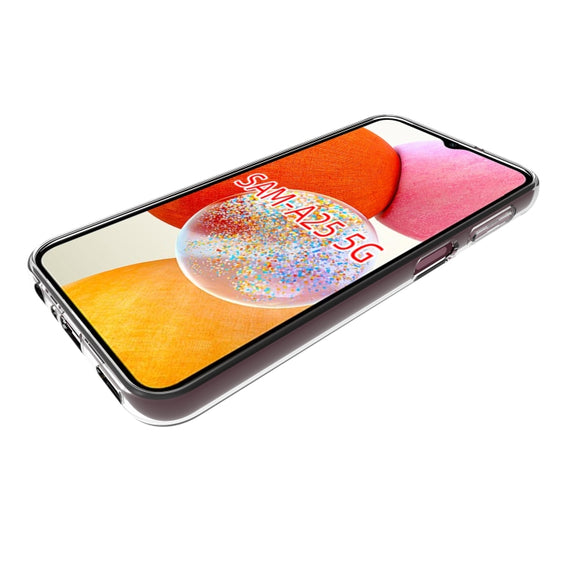 For Samsung Galaxy A25 5G Water-resistant Texture TPU Phone Case(Transparent)