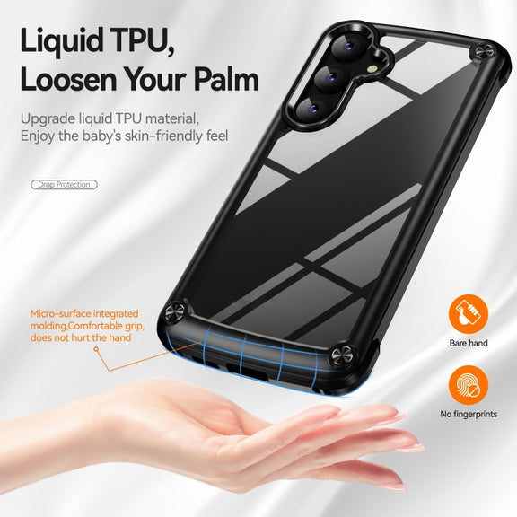 For Samsung Galaxy S24+ 5G TPU + PC Lens Protection Phone Case(Black)