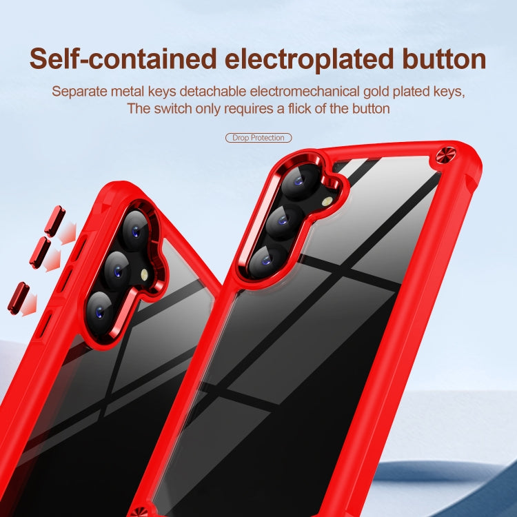 For Samsung Galaxy S24+ 5G TPU + PC Lens Protection Phone Case(Red)