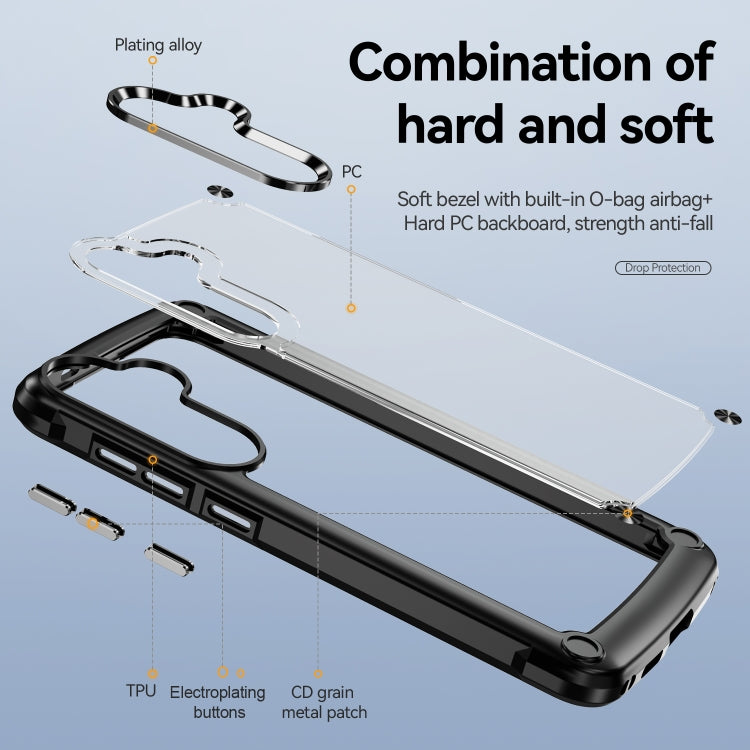 For Samsung Galaxy S24 5G TPU + PC Lens Protection Phone Case(Black)