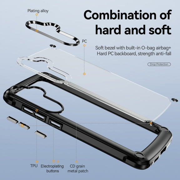 For Samsung Galaxy S24 5G TPU + PC Lens Protection Phone Case(Black)
