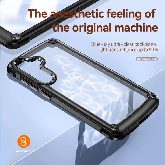 For Samsung Galaxy S24 5G TPU + PC Lens Protection Phone Case(Black)