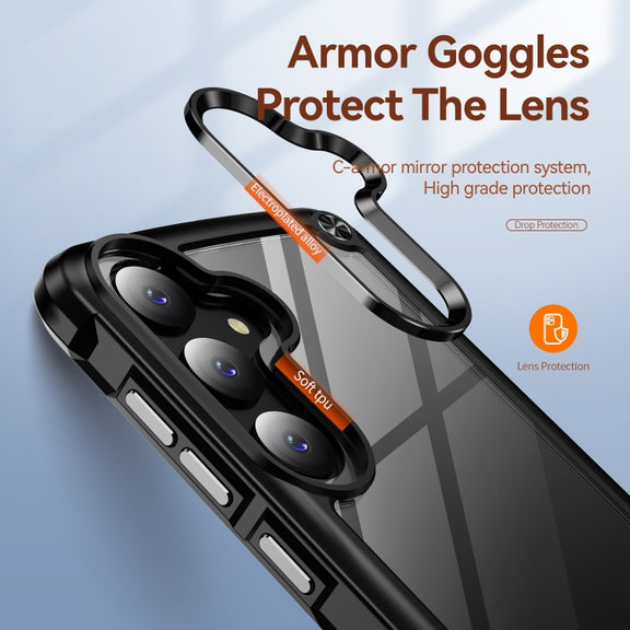 For Samsung Galaxy S24 5G TPU + PC Lens Protection Phone Case(Black)