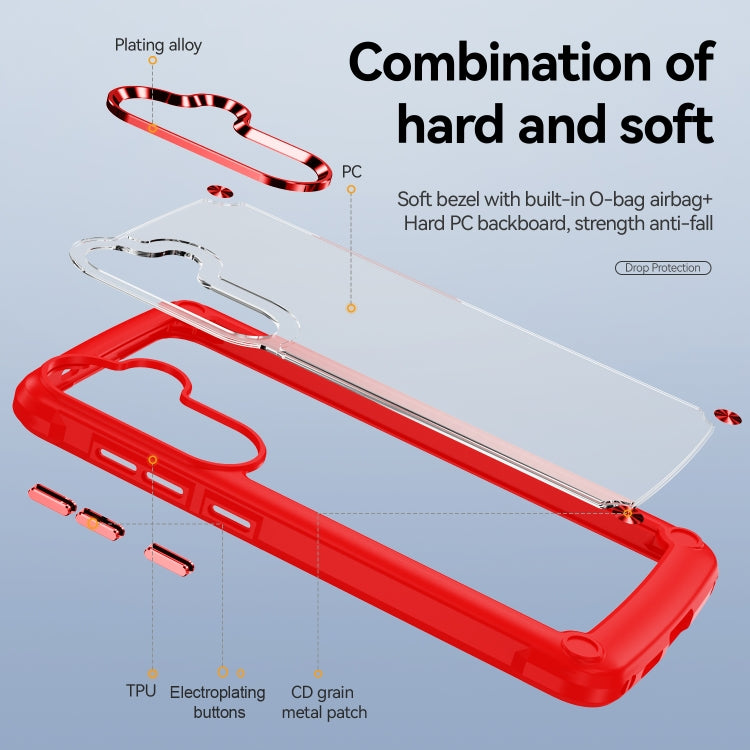For Samsung Galaxy S24 5G TPU + PC Lens Protection Phone Case(Red)