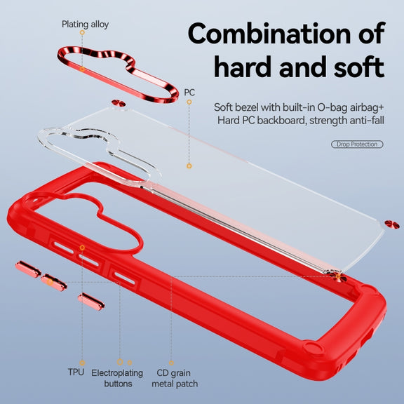 For Samsung Galaxy S24 5G TPU + PC Lens Protection Phone Case(Red)