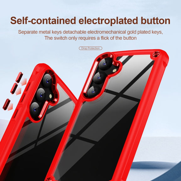 For Samsung Galaxy S24 5G TPU + PC Lens Protection Phone Case(Red)