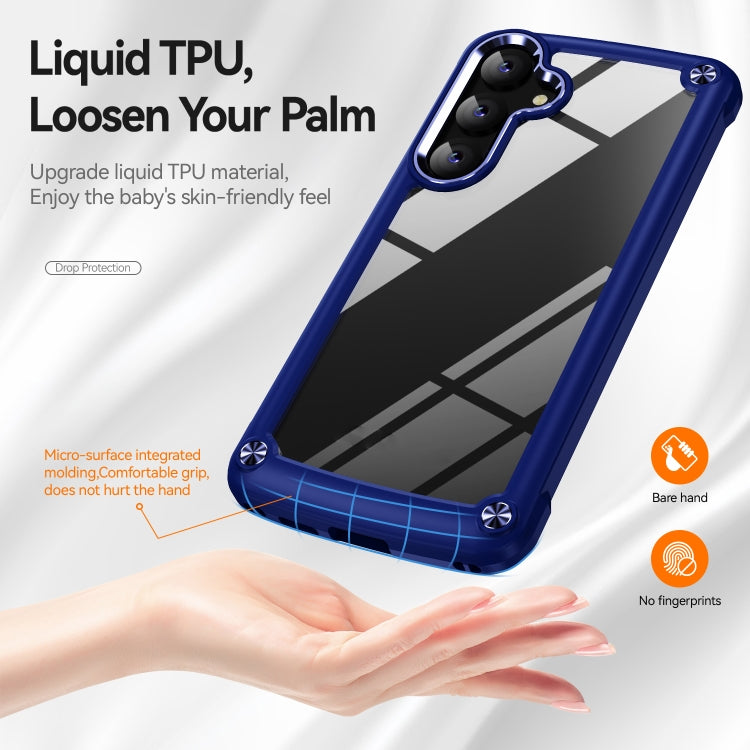 For Samsung Galaxy S24 5G TPU + PC Lens Protection Phone Case(Blue)