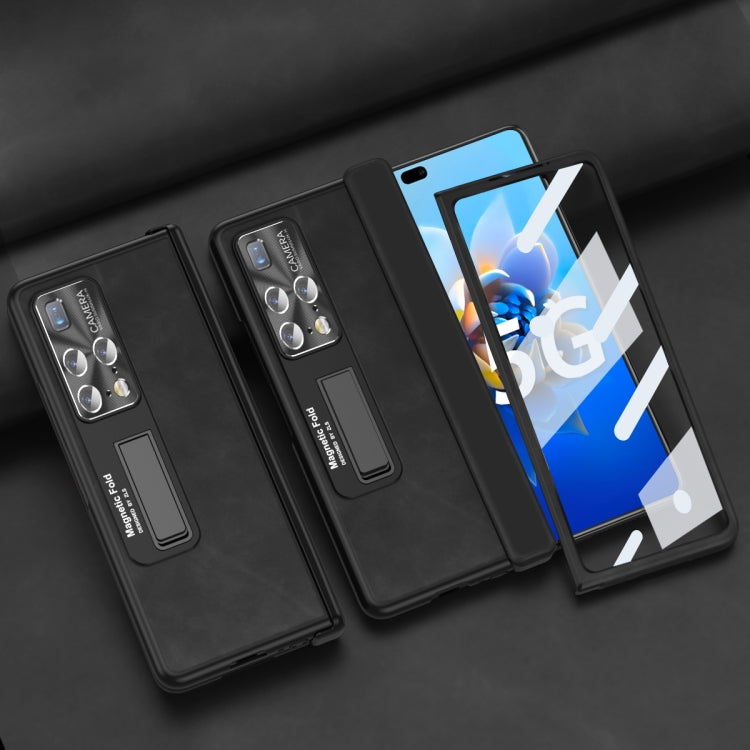 For Huawei Mate X2 5G Napa Texture All-inclusive Phone Case(Black)