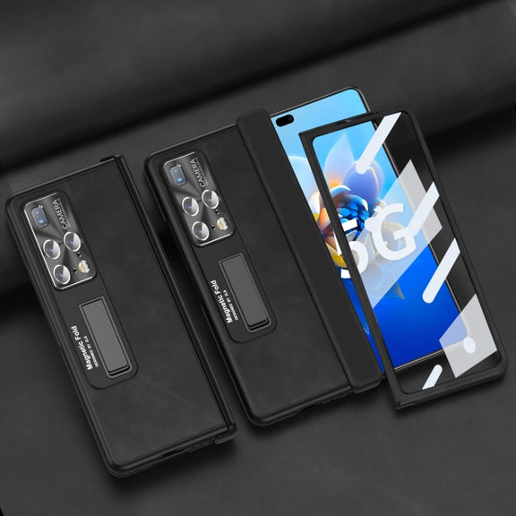 For Huawei Mate X2 5G Napa Texture All-inclusive Phone Case(Black)