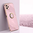 For Huawei nova Y61 XINLI Straight Edge 6D Electroplate TPU Phone Case with Ring Holder(Cherry Purple) - free shipping - PMC TechLife - Order now!