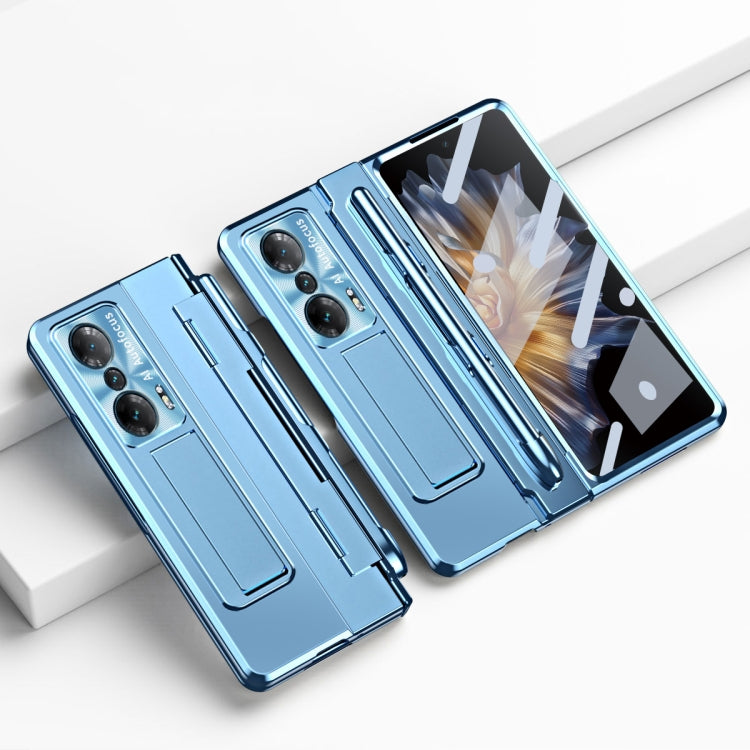 For Honor Magic Vs Integrated Folding Hinge Phone Case with Stylus(Blue)