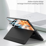 For Honor Magic Vs Side Window View Smart Lychee Texture Leather Phone Case(Orange)