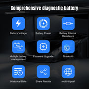KONNWEI BK200 6V/12V/24V Car Bluetooth Battery Tester(Silver)