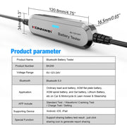 KONNWEI BK200 6V/12V/24V Car Bluetooth Battery Tester(Silver)