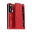 For Honor Magic Vs Side Window View Smart Litchi Pattern Leather Phone Case with Hand Strap(Red) - free shipping - PMC TechLife - Order now!