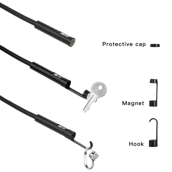 P130 14mm 4.3 inch Single Camera with Screen Endoscope, Length:5m