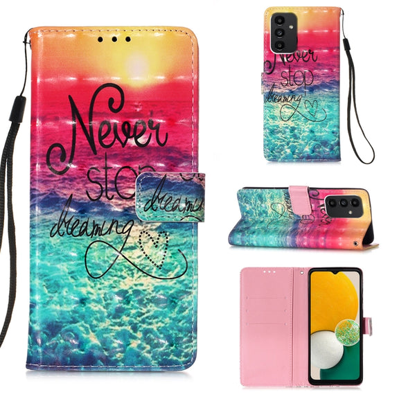 For Samsung Galaxy A54 5G 3D Painting Horizontal Flip Leather Phone Case(Chasing Dreams)