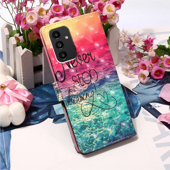 For Samsung Galaxy A54 5G 3D Painting Horizontal Flip Leather Phone Case(Chasing Dreams)