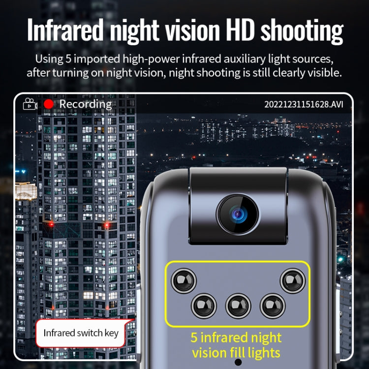 JNN V13 1080P Multifunctional Infrared Night Vision Recorder, Capacity:No Memory(Black)
