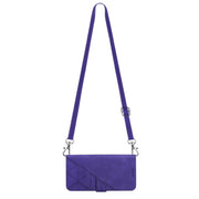 For OnePlus 11 Crossbody 3D Embossed Flip Leather Phone Case(Purple)
