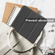 For Blackview Oscal Pad 10 Custer Pure Color 3-Fold Holder Smart Leather Tablet Case(Black)