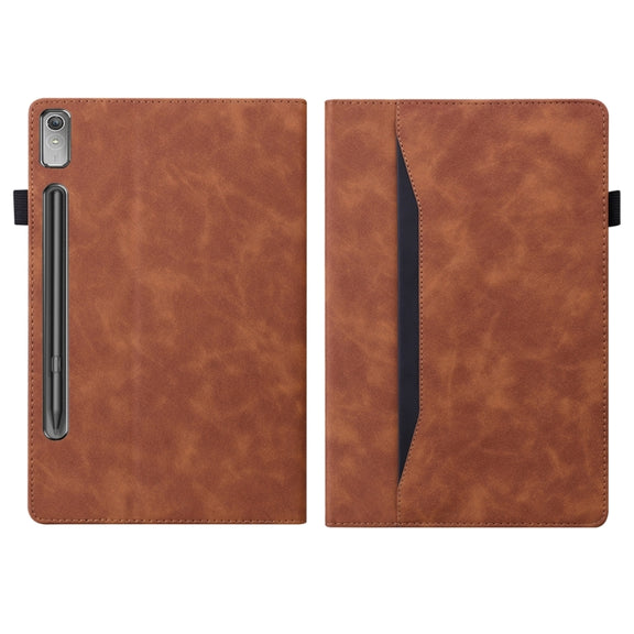 For Lenovo Tab P11 Pro Gen 2 Business Shockproof Horizontal Flip Leather Tablet Case(Brown)