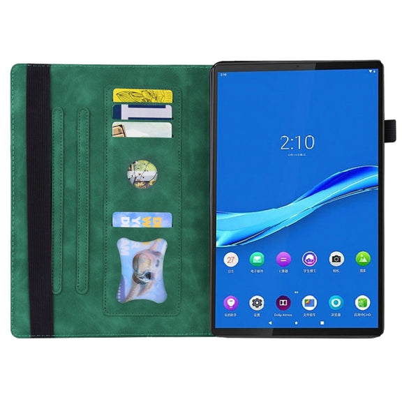 For Lenovo Tab M10 Plus 10.6 3rd Gen 2022 Business Shockproof Horizontal Flip Leather Tablet Case(Green)