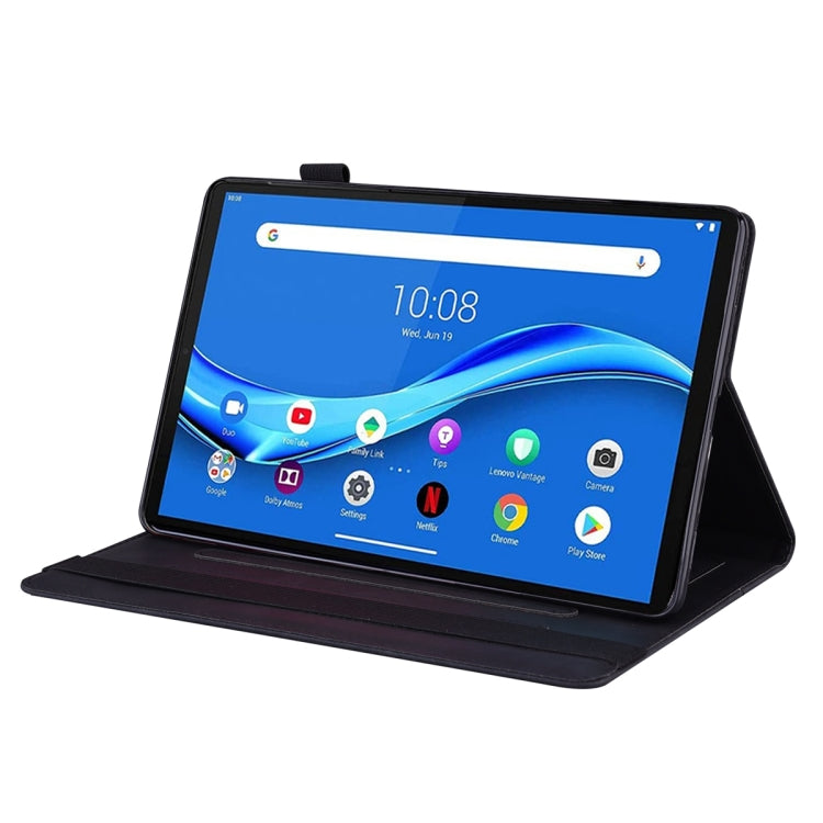 For Lenovo Tab M10 Plus 10.6 3rd Gen 2022 Business Shockproof Horizontal Flip Leather Tablet Case(Black)