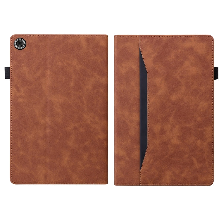For Lenovo Tab M10 Plus 10.6 3rd Gen 2022 Business Shockproof Horizontal Flip Leather Tablet Case(Brown)