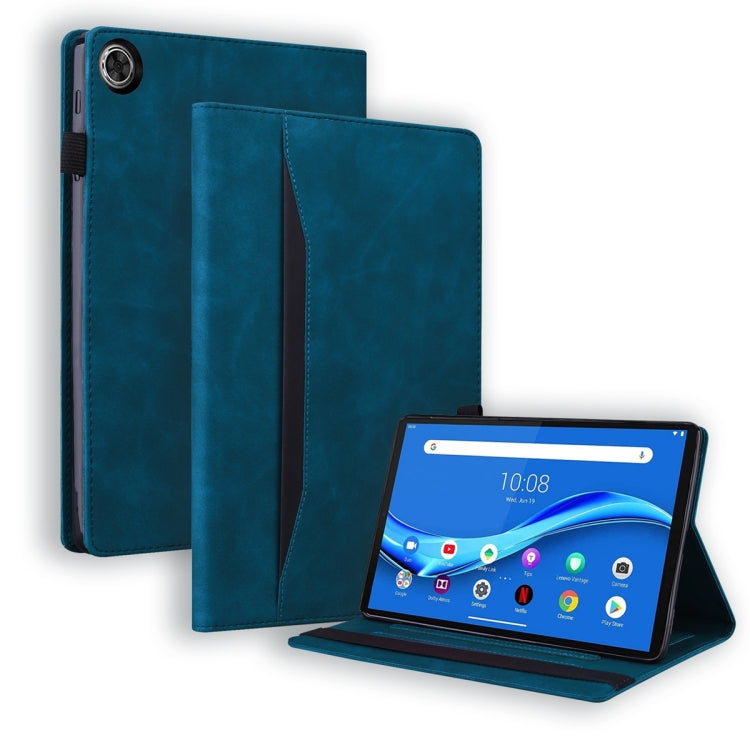 For Lenovo Tab M10 Plus 10.6 3rd Gen 2022 Business Shockproof Horizontal Flip Leather Tablet Case(Blue)