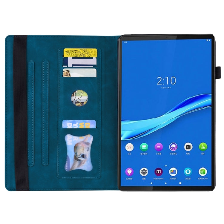 For Lenovo Tab M10 Plus 10.6 3rd Gen 2022 Business Shockproof Horizontal Flip Leather Tablet Case(Blue)