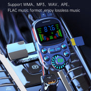 BC86 Colorful Screen Car Bluetooth 5.3 FM Transmitter MP3 Player