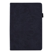For Lenovo Tab M10 Plus 10.6 3rd Gen 2022 Calf Texture Embossed Flip Leather Tablet Case(Black)