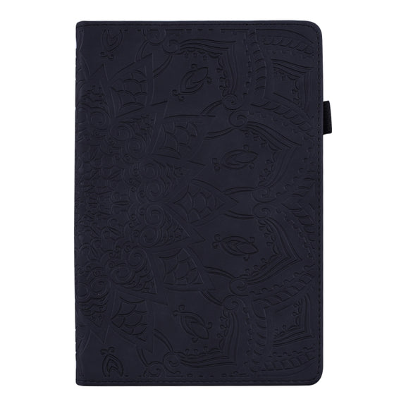 For Lenovo Tab M10 Plus 10.6 3rd Gen 2022 Calf Texture Embossed Flip Leather Tablet Case(Black)