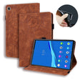 For Lenovo Tab M10 Plus 10.6 3rd Gen 2022 Calf Texture Embossed Flip Leather Tablet Case(Brown) - Lenovo by PMC TechLife | Online Shopping South Africa | PMC TechLife | Buy Now Pay Later Mobicred
