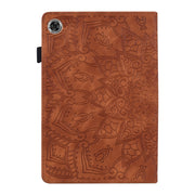 For Lenovo Tab M10 Plus 10.6 3rd Gen 2022 Calf Texture Embossed Flip Leather Tablet Case(Brown)