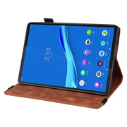 For Lenovo Tab M10 Plus 10.6 3rd Gen 2022 Calf Texture Embossed Flip Leather Tablet Case(Brown)